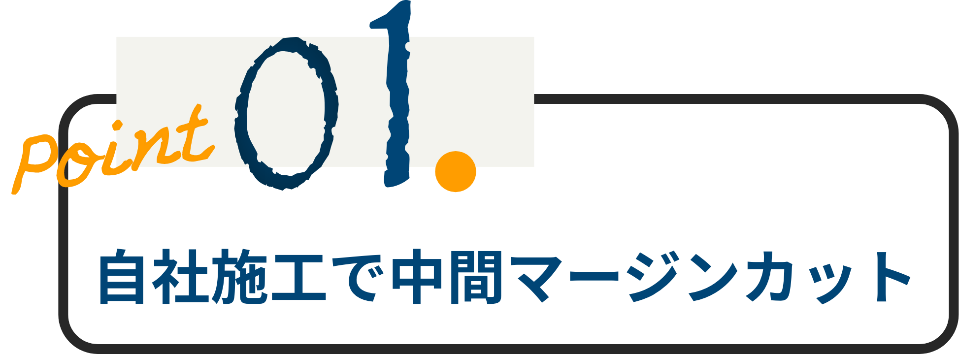 自社施工で中間マージンカット